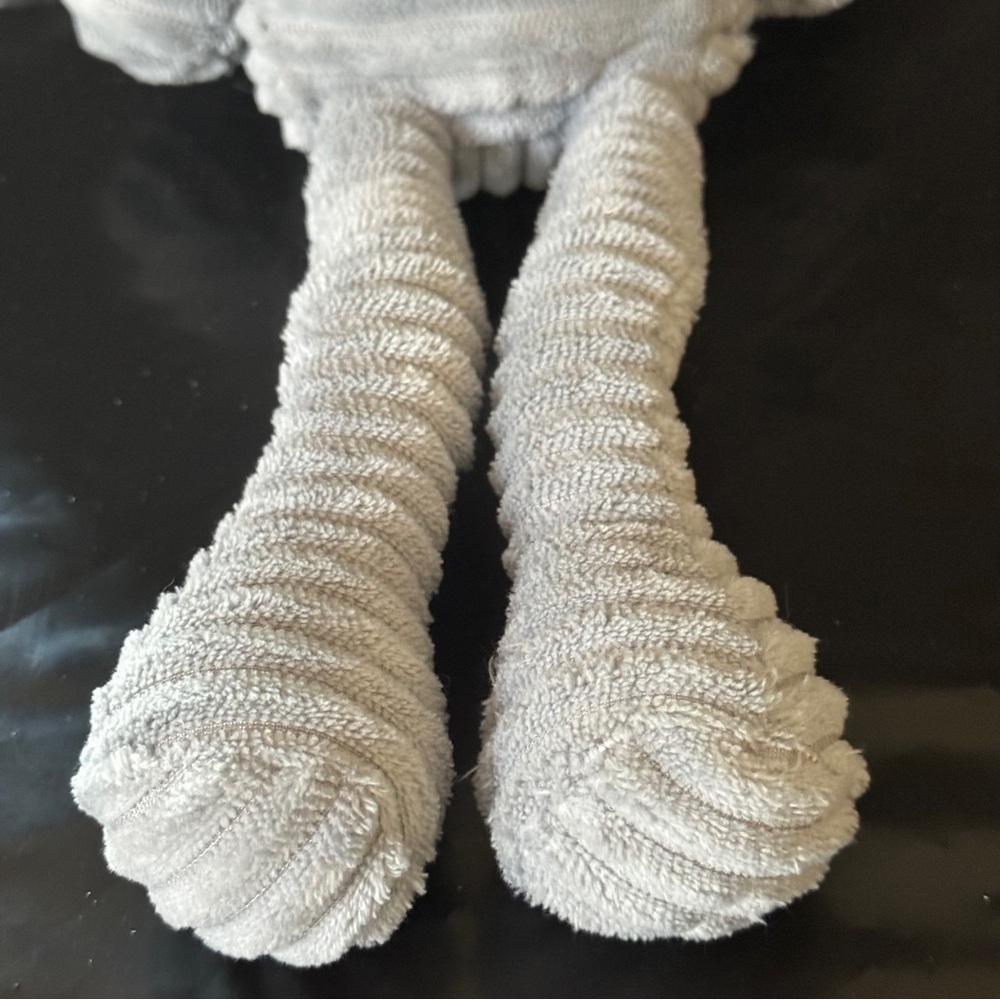 Jellycat Unisex Baby Large Corduroy Gray Elephant Plush EUC - Picture 6 of 8